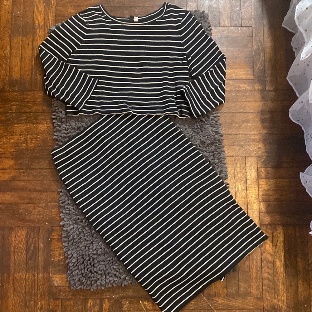 UO BDG Striped Skirt Set